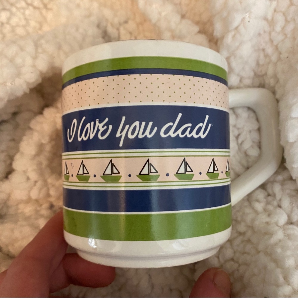Vintage Father’s Day I love you dad mug